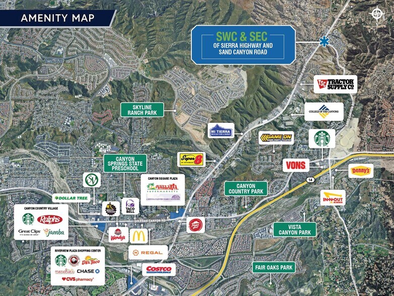 More Photos Of SWC & SEC of Sierra Hwy & Sand Canyon Rd, Santa Clarita Land For Sale