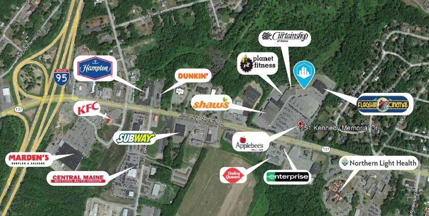 More Photos Of 251 Kennedy Memorial Dr, Waterville Storefront For Sale