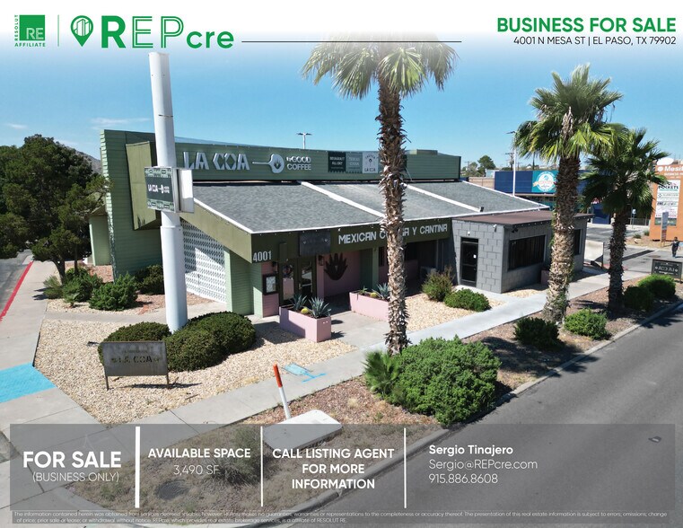 Primary Photo Of 4001 N Mesa St, El Paso Freestanding For Sale
