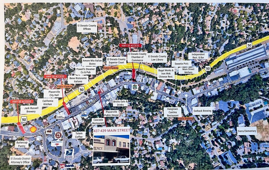 More Photos Of 437-439 Main St, Placerville Storefront Retail Office For Lease