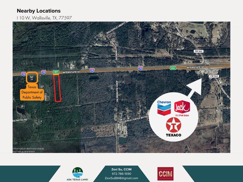 More Photos Of 00 Interstate 10, Wallisville Land For Sale