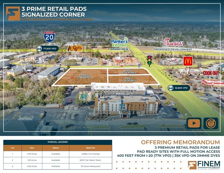 More Photos Of 4091 Jimmie Dyess Pkwy, Grovetown Land For Lease
