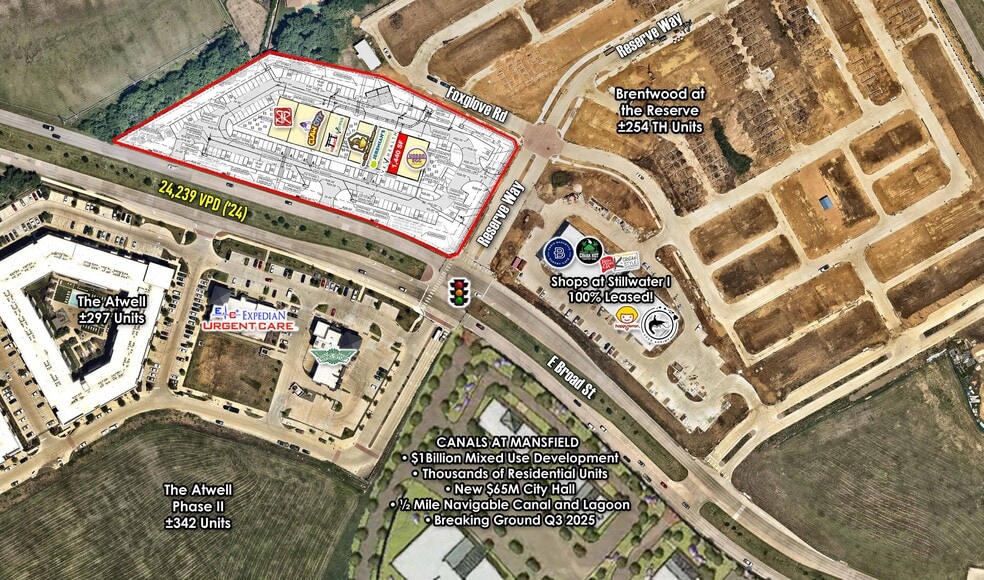 More Photos Of NWC of Broad St & Reserve Way, Mansfield Unknown For Lease