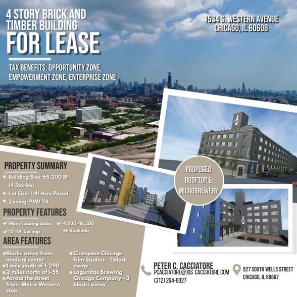 Primary Photo Of 1534 S Western Ave, Chicago Warehouse For Sale