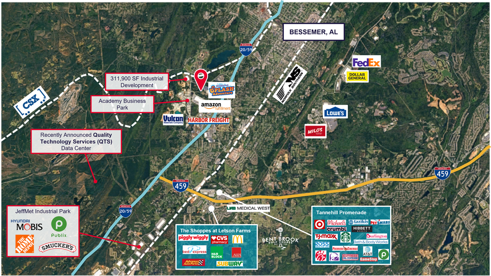 More Photos Of Powder Plant Road & I-20, Bessemer Land For Sale