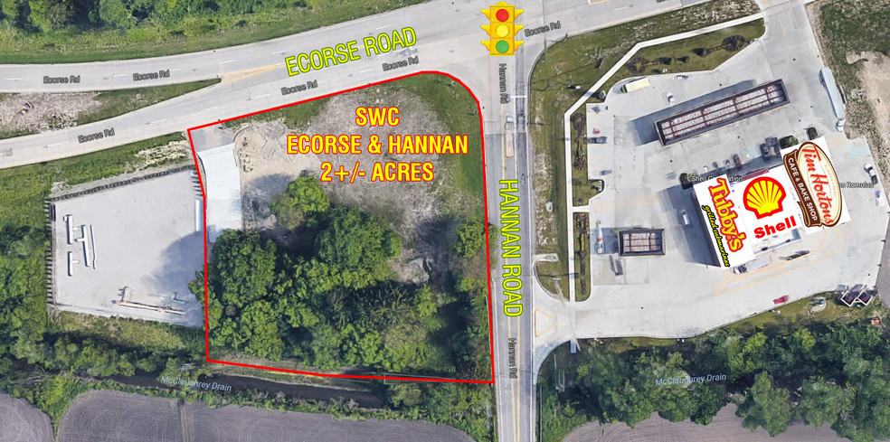 Primary Photo Of SWC Ecorse Rd & Hannan Rd, Van Buren Township Land For Lease