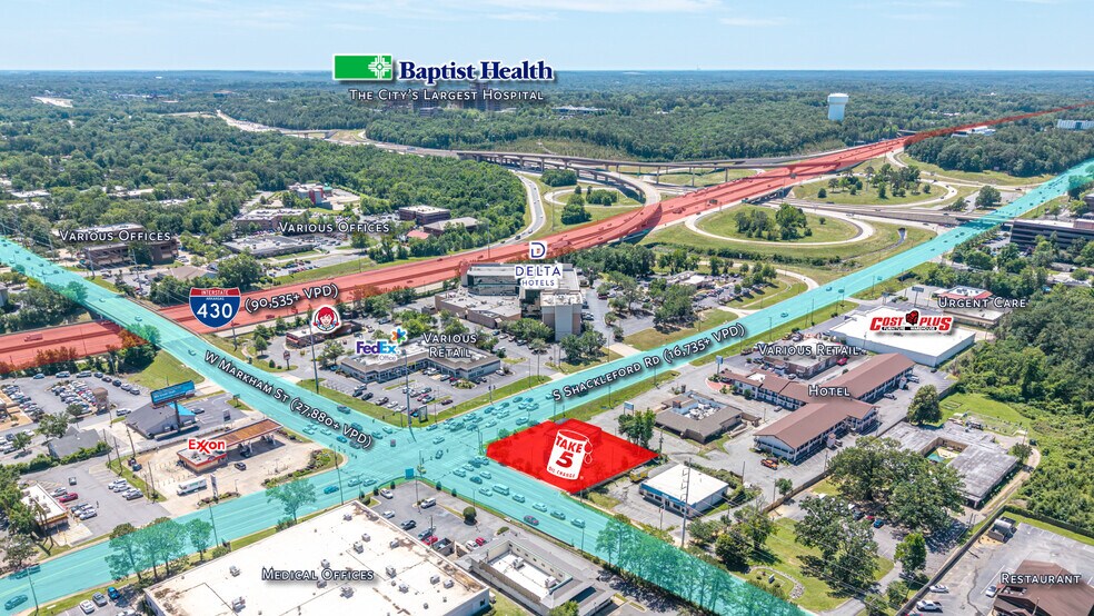 More Photos Of 10801 W Markham St, Little Rock Freestanding For Sale