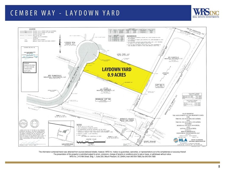 More Photos Of 223 Cember Way, Summerville Land For Lease