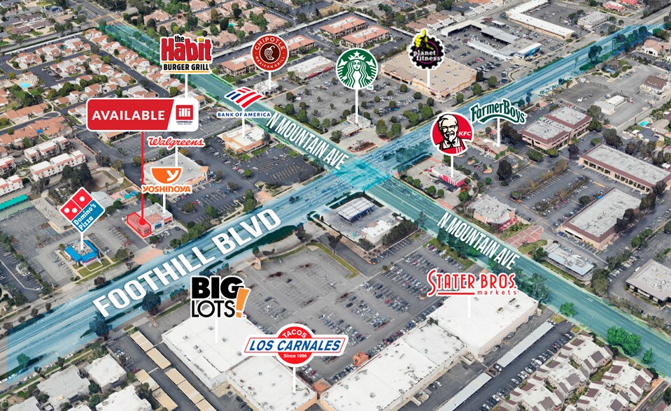 More Photos Of 1261 W Foothill Blvd, Upland Freestanding For Lease