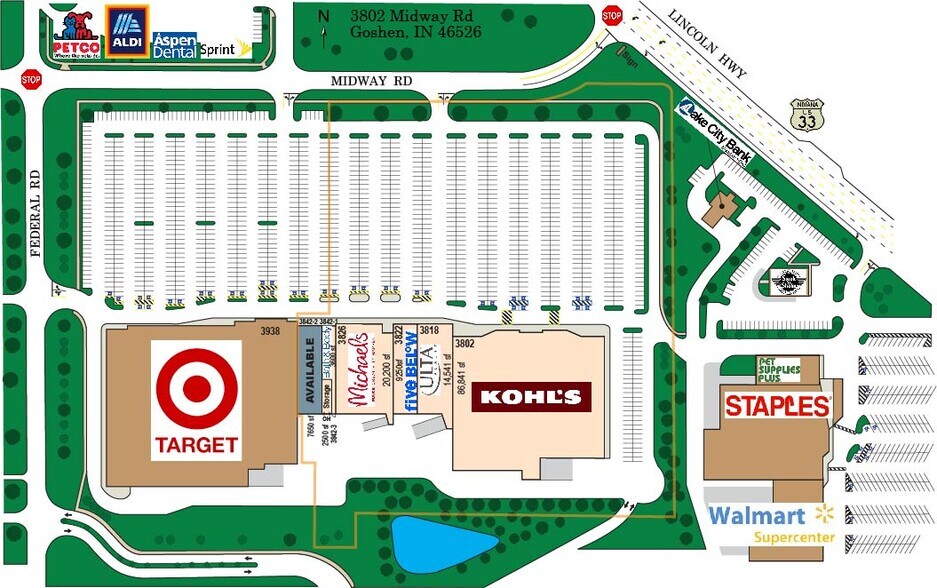 More Photos Of 3802-3938 Midway Rd, Goshen Unknown For Lease