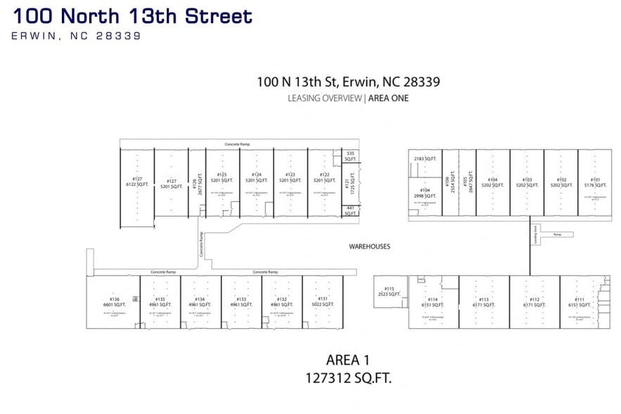 More Photos Of 100 N 13th St, Erwin Warehouse For Lease