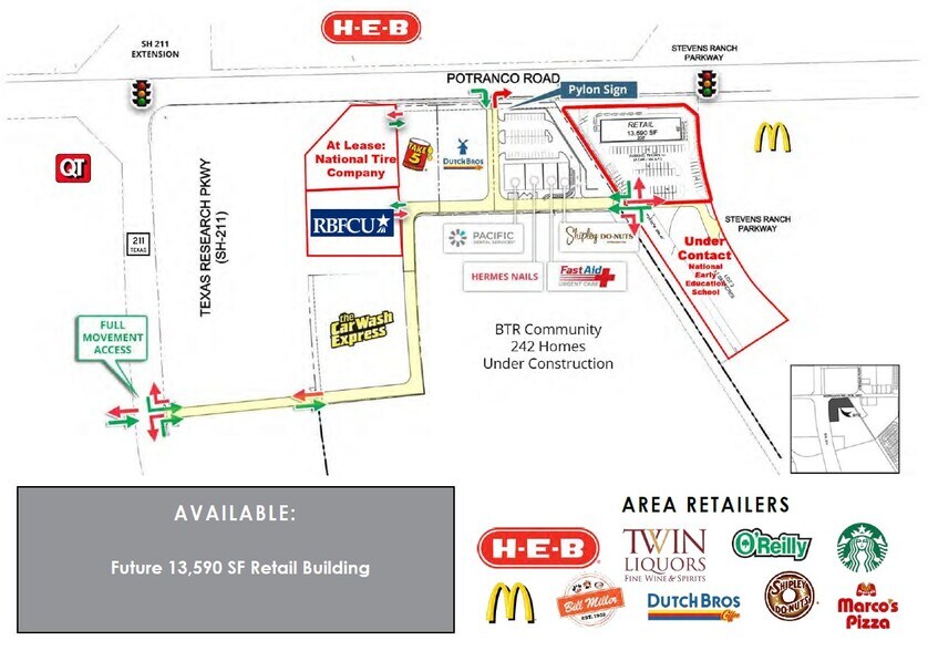 More Photos Of Potranco Road @ Stevens Parkway, San Antonio Storefront For Lease