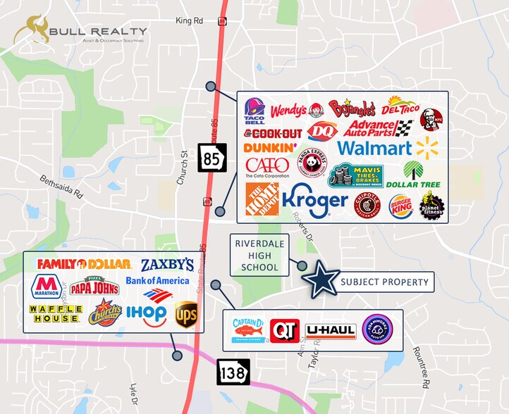 More Photos Of NE Corner of Rountree Rd & Roberts Dr, Riverdale Land For Sale