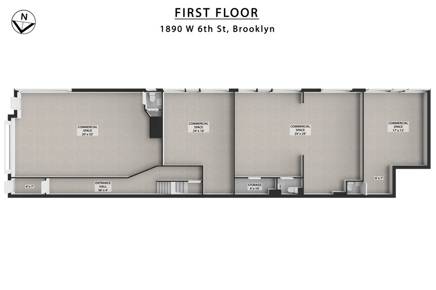 More Photos Of 1890 W 6th St, Brooklyn Storefront Retail Residential For Sale