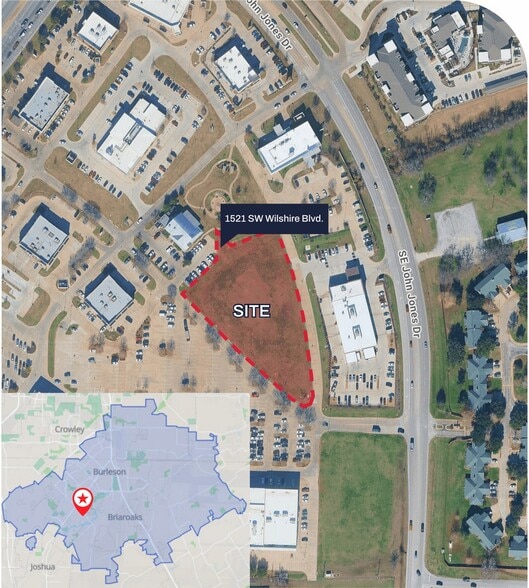 Primary Photo Of 1521 SW Wilshire Blvd, Burleson Land For Sale