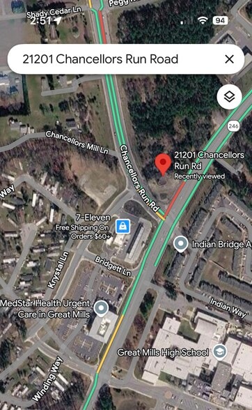 Primary Photo Of 21201 Chancellors Run Rd, Great Mills Land For Sale