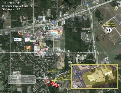 Primary Photo Of 7701 Pines Rd, Shreveport Bank For Sale