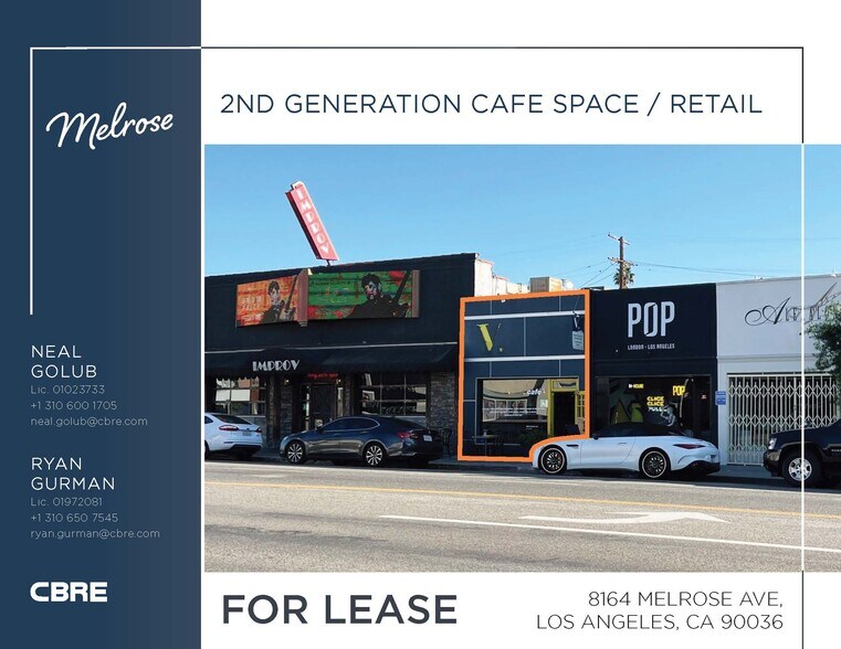 Primary Photo Of 8164-8168 Melrose Ave, Los Angeles Storefront For Lease