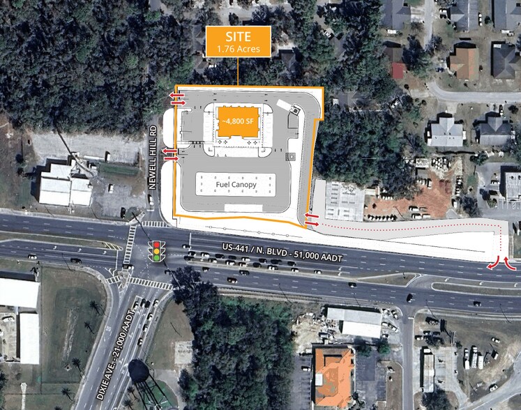 More Photos Of US Hwy 441 & Dixie Ave, Leesburg Land For Lease