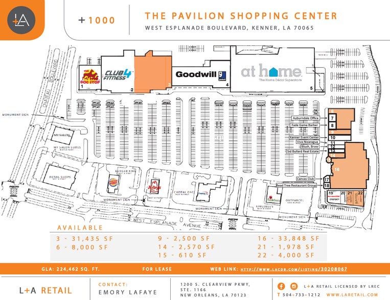 More Photos Of 900-1000 W Esplanade Ave, Kenner Unknown For Lease