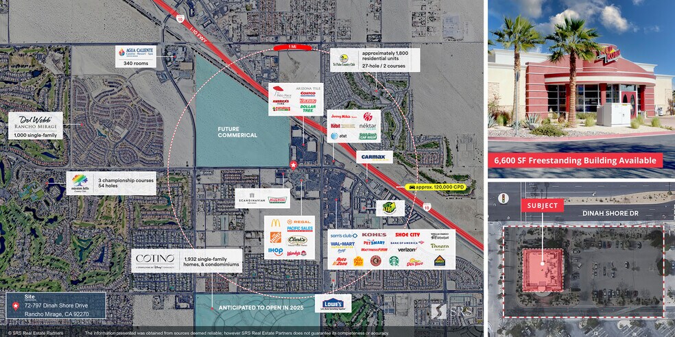 More Photos Of 72797 Dinah Shore Dr, Rancho Mirage Freestanding For Lease
