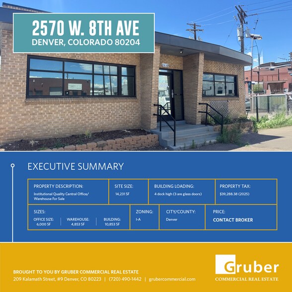 Primary Photo Of 2570 W 8th Ave, Denver Warehouse For Sale