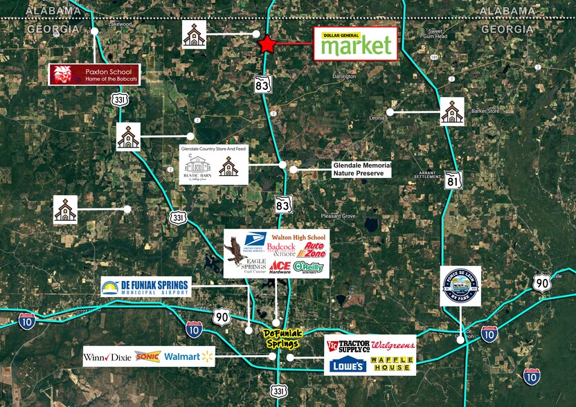 More Photos Of FL 83, Defuniak Springs Storefront For Sale