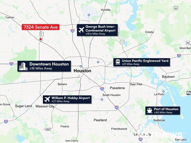 More Photos Of 7322-7378 Senate Ave, Houston Storefront For Lease