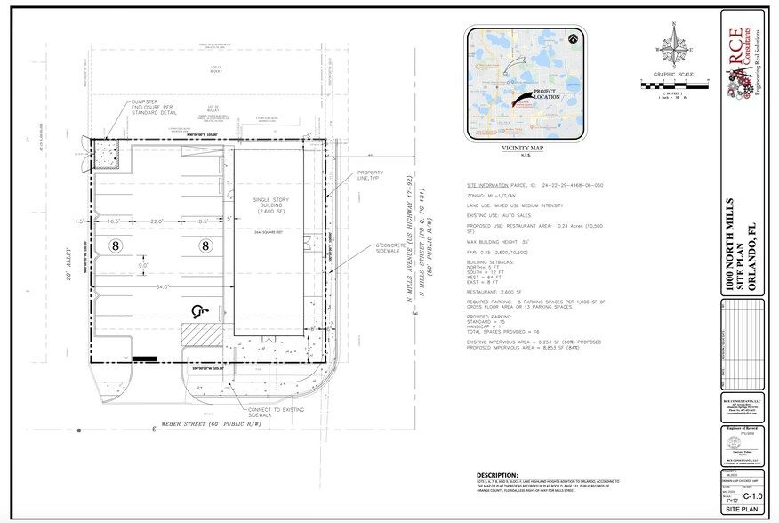 More Photos Of 1000 N Mills Ave, Orlando Restaurant For Lease