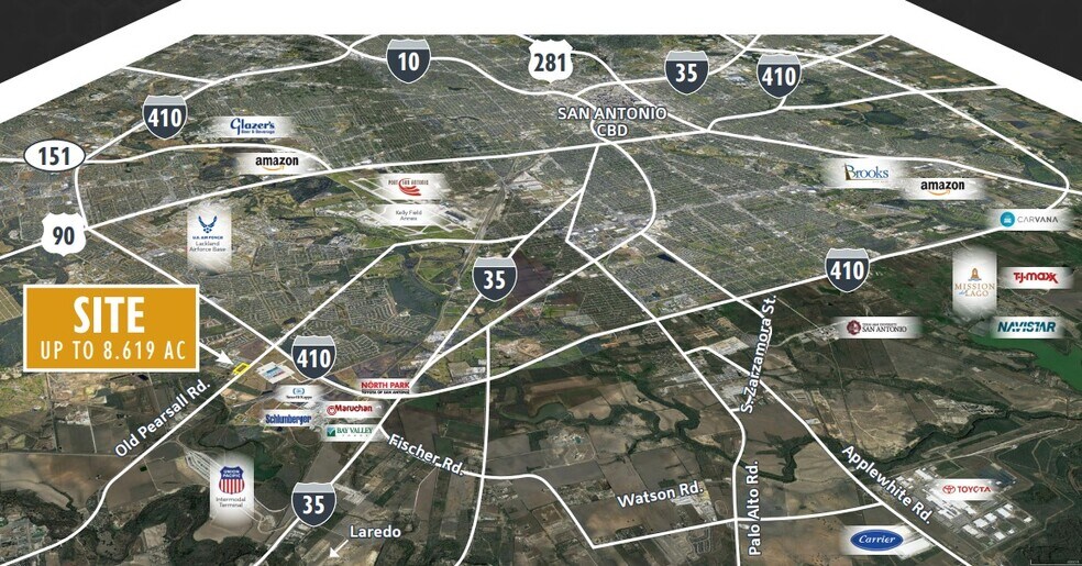 More Photos Of Old Pearsall Rd & SW Loop 410, San Antonio Land For Sale