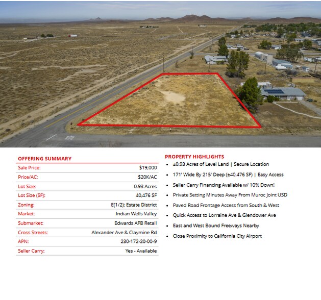 More Photos Of 8000 California City blvd, California City Land For Sale