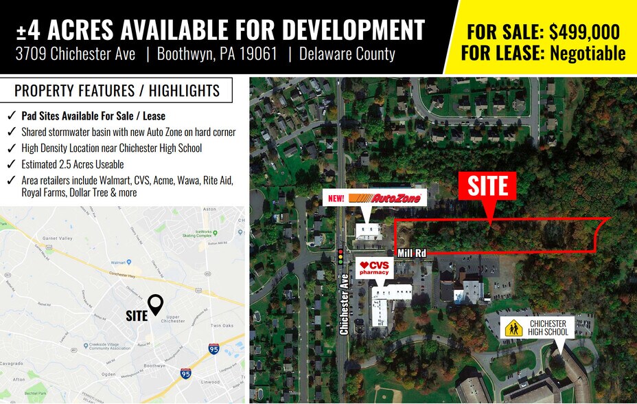 More Photos Of 3709 Chichester Ave, Upper Chichester Land For Lease