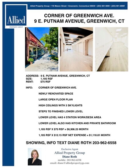 More Photos Of 9 E Putnam Ave, Greenwich Storefront For Lease