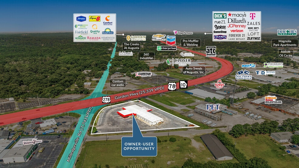 More Photos Of 1801 Gordon Hwy, Augusta Auto Dealership For Sale