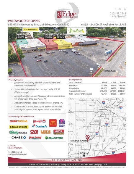 More Photos Of 655-675 N University Blvd, Middletown Storefront For Lease