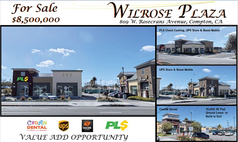 More Photos Of 809 W Rosecrans Ave, Compton Storefront Retail Office For Sale