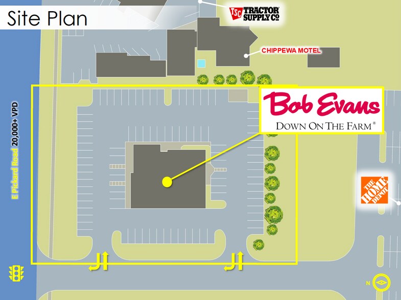 More Photos Of 5652 E Pickard Rd, Mount Pleasant Restaurant For Sale