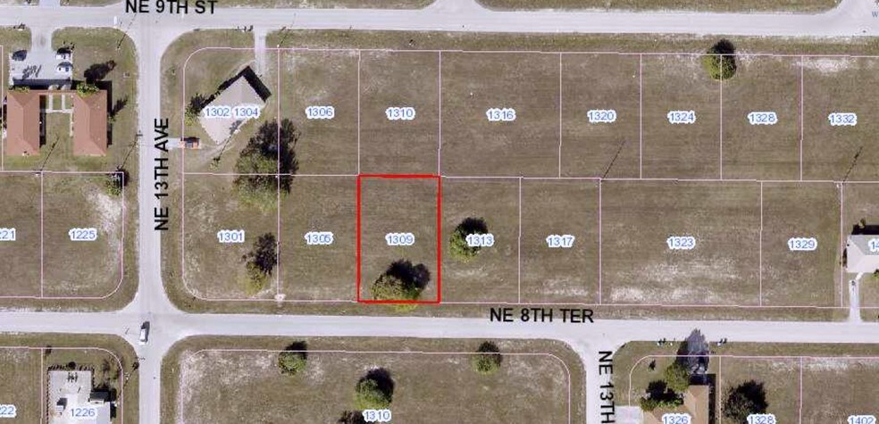 More Photos Of 1309 NE 8th Ter, Cape Coral Land For Sale