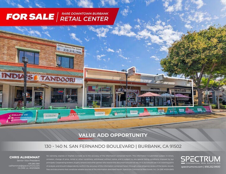More Photos Of 130-140 N San Fernando Blvd, Burbank Storefront For Sale