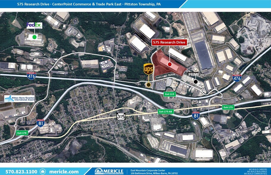 More Photos Of 575-595 Research Dr, Pittston Township Food Processing For Lease