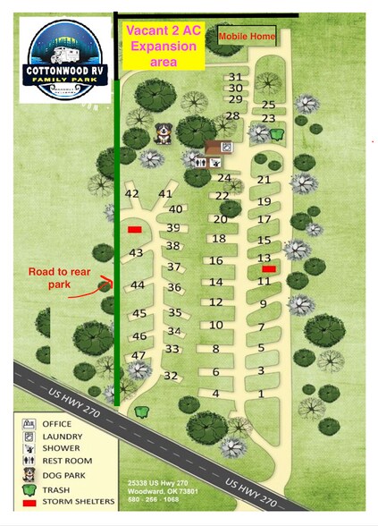 More Photos Of 25338 US Highway 270, Woodward Trailer Camper Park For Sale