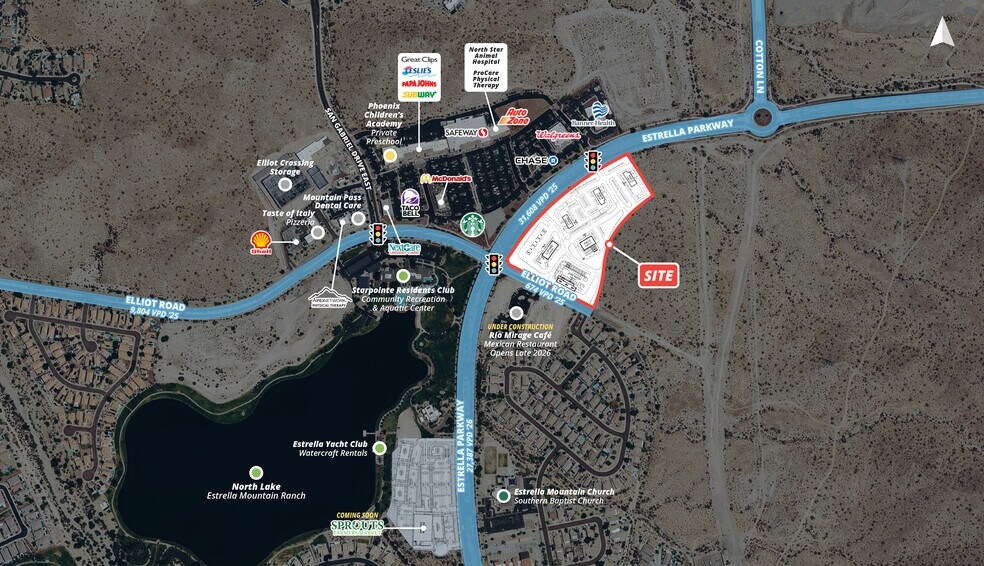 Primary Photo Of NEC Elliot Rd & Estrella Pky, Goodyear Land For Lease