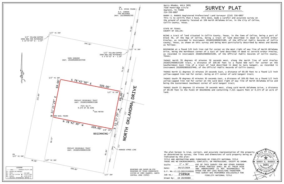 More Photos Of 212 Walnut st, Celina Land For Sale