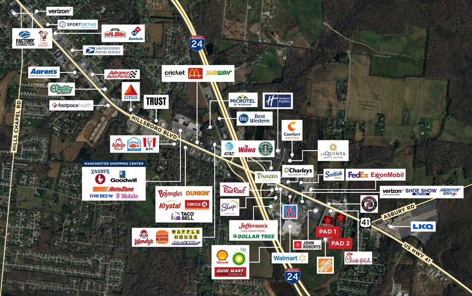 More Photos Of Hillsboro Blvd & Roberts Blvd Hwy, Manchester Land For Lease