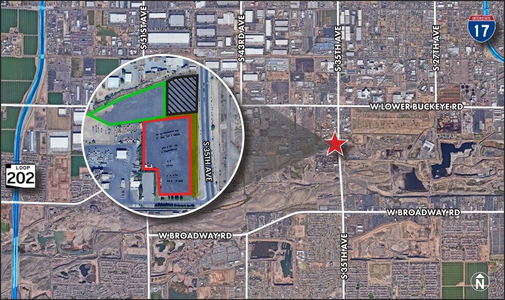 More Photos Of 3420 S 35th Ave, Phoenix Contractor Storage Yard For Lease