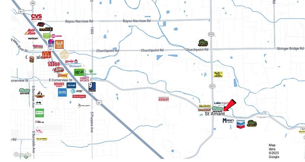 More Photos Of 44034 Highway 429, Saint Amant Freestanding For Lease