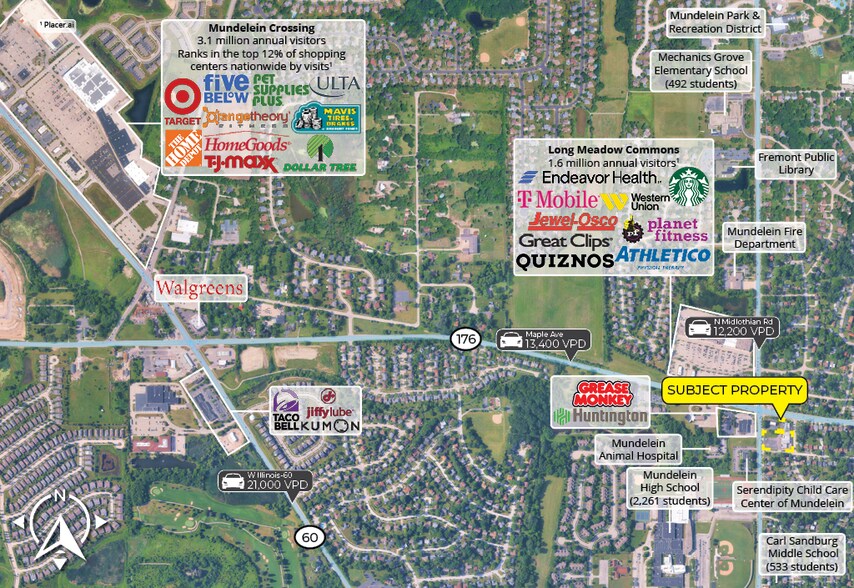 More Photos Of 605-625 N Midlothian Rd, Mundelein Storefront Retail Office For Sale