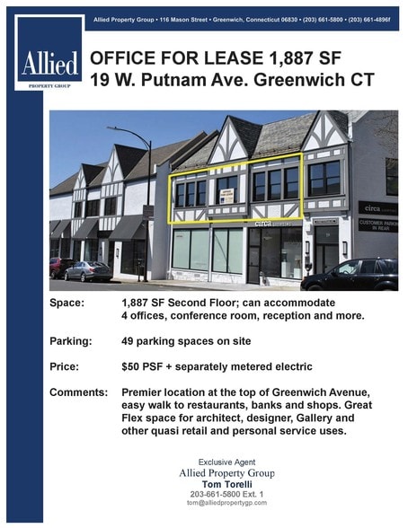 More Photos Of 19 W Putnam Ave, Greenwich Office For Lease