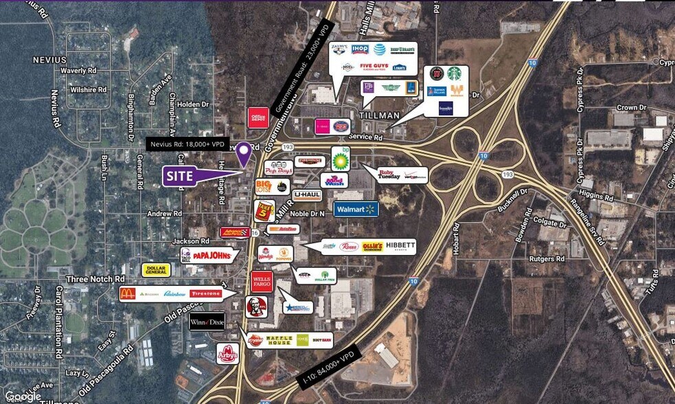 More Photos Of NWC Nevius Rd @ Hwy 90, Mobile General Retail For Lease