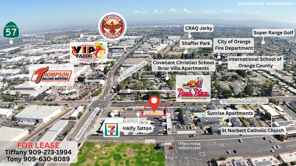 More Photos Of 138-140 E Taft Ave, Orange Freestanding For Lease